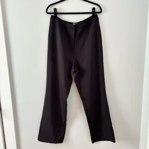 Meshki Wide Leg Trouser Bottoms High-Rise Pants Pull-On Pleats Dressy Suiting